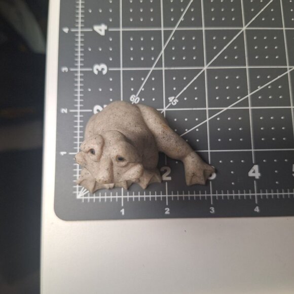 Quarry Critters Frita Frog 2000 Figurine Resin Stone Vintage Smile Sitting - Picture 7 of 10